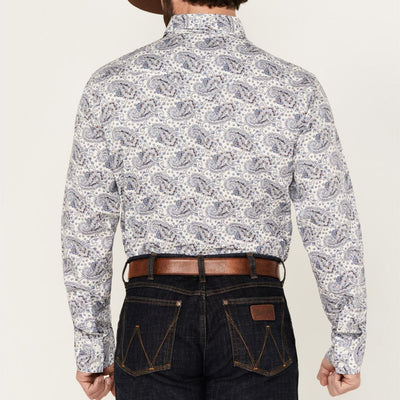 Rock & Roll Mens Paisley Print Western Shirt