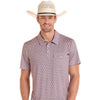 Rock & Roll Mens Pearl Snap Polo Shirt Natural - BM51T09055-12