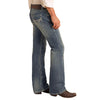 Rock & Roll Mens Pistol Regular Fit Bootcut Jeans Medium Wash - M0P2602