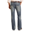 Rock & Roll Mens Pistol Regular Fit Bootcut Jeans Medium Wash - M0P2602