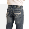 Rock & Roll Mens Pistol Straight Fit Jeans Indigo