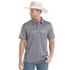 Rock & Roll Mens Print Polo Shirt Black/Grey - TM51T09004-01