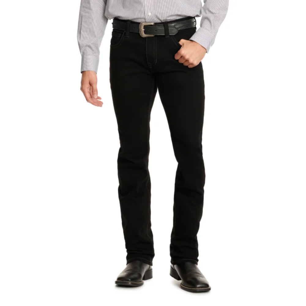 Rock & Roll Mens Revolver Black Straight Jeans - BM1RD02484-01