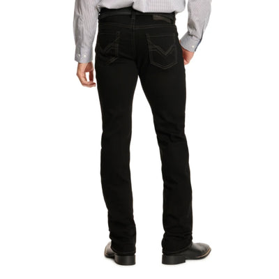 Rock & Roll Mens Revolver Black Straight Jeans