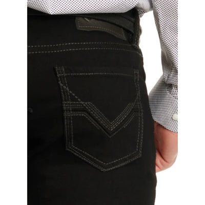 Rock & Roll Mens Revolver Black Straight Jeans