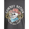 Rock & Roll Mens Short Sleeve Skull Graphic T-Shirt Black