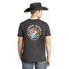 Rock & Roll Mens Short Sleeve Skull Graphic T-Shirt Black