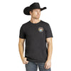 Rock & Roll Mens Short Sleeve Skull Graphic T-Shirt Black