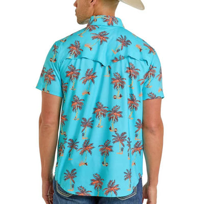 Rock & Roll Mens Tropical TEK Western Shirt