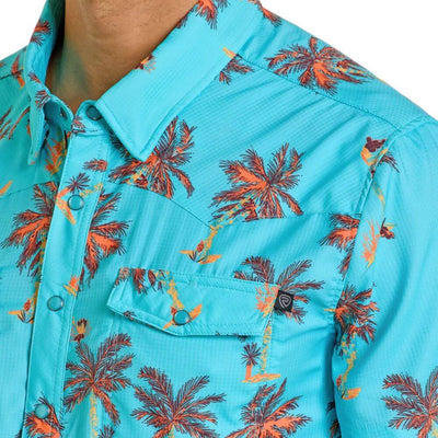 Rock & Roll Mens Tropical TEK Western Shirt