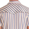 Rock & Roll Mens Western Stripe Polo Shirt Natural - BM51T09057-12