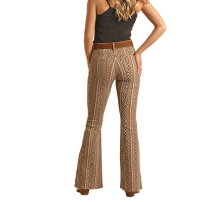 Rock & Roll Womens Aztec Flare Jeans