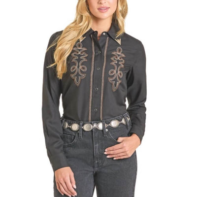 Rock & Roll Womens Boot Stitch Shirt