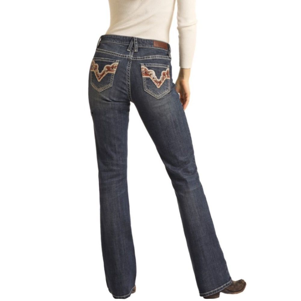 Rock & Roll Womens Bootcut Jeans