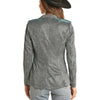 Rock & Roll Womens Shimmering Glittered Blazer - BW92T02056-81