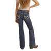 Rock & Roll Girls Crossed Embroidered Jeans