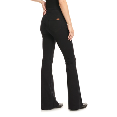 Rock & Roll Womens Reversible Button Flare Jeans