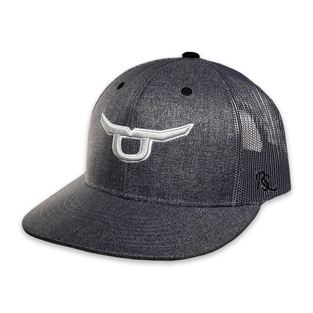 Rope Smart Mens Silver Steer Cap Grey - 205HGG