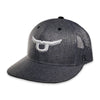 Rope Smart Mens Silver Steer Cap Grey - 205HGG