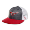 RopeSmart Mens Classic Trucker Cap Grey/Red - 205RGW