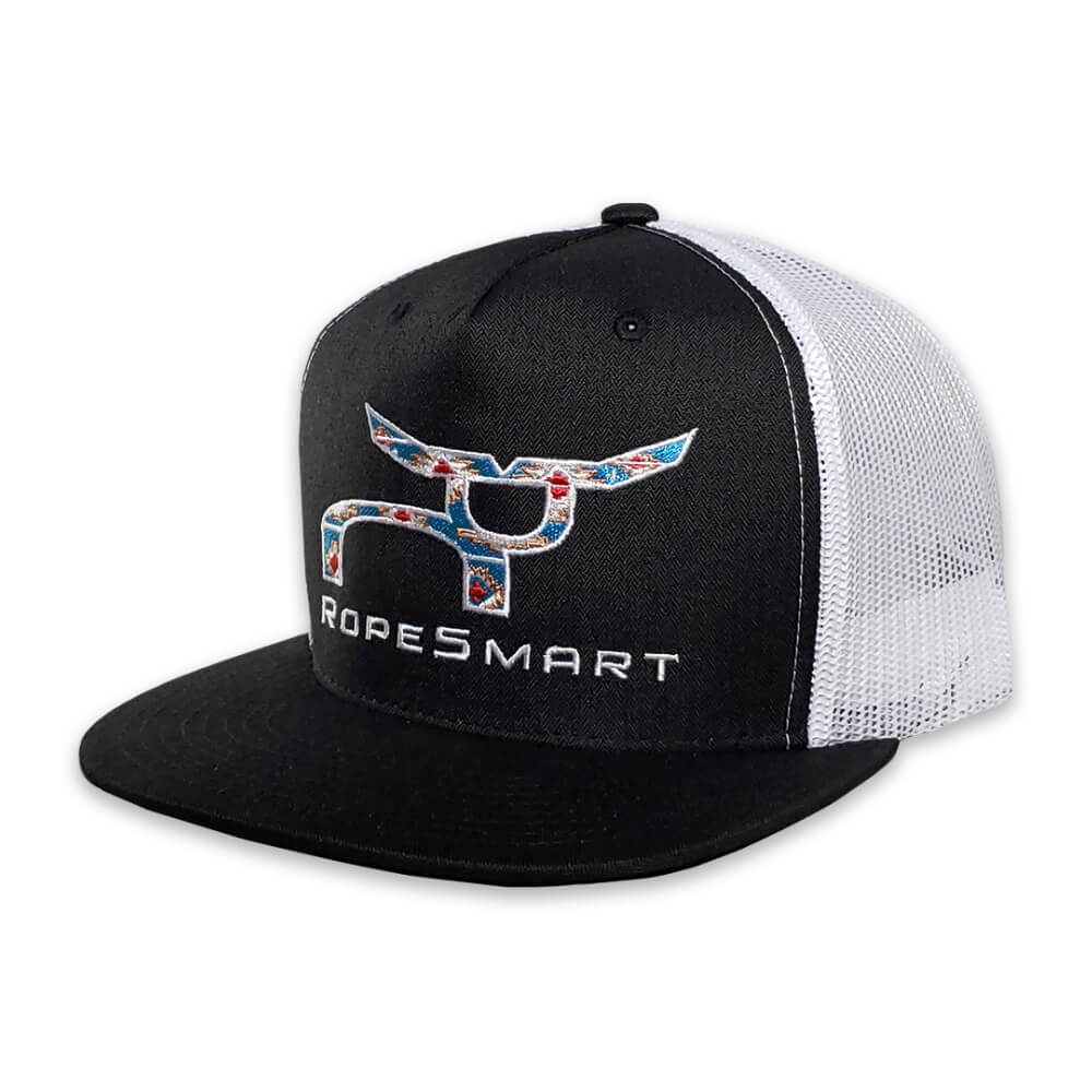 RopeSmart Mens Santa Fe Logo Trucker Cap Black - 600-010