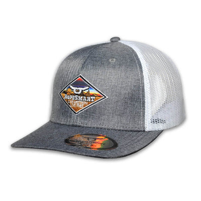 RopeSmart Mens Sarape Desert Diamond Patch Cap Grey - 500-006