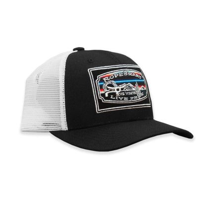 RopeSmart Mens Sarape Live Free Desert Cap Black - 500-003