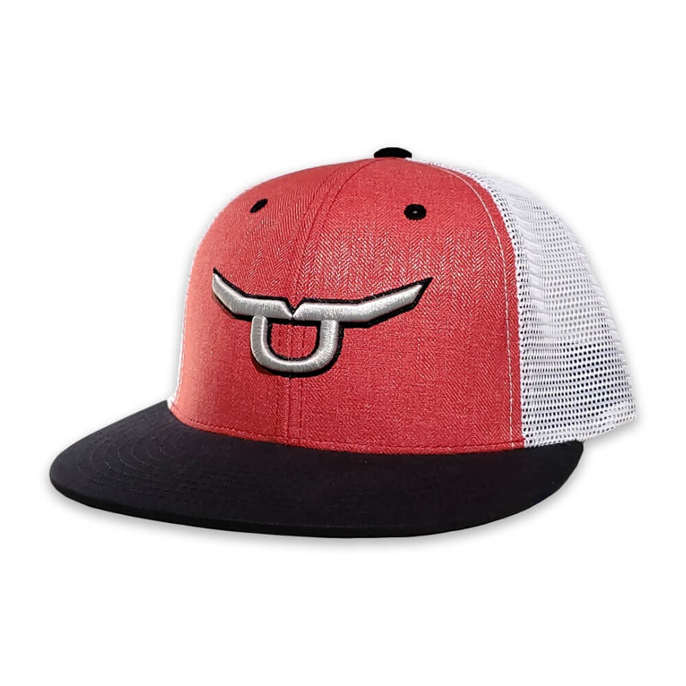RopeSmart Mens Solo Steer Logo Cap Red - 205-206