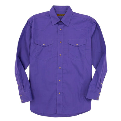 Roper Mens Long Sleeve Snap Shirt - 0300102651067PU