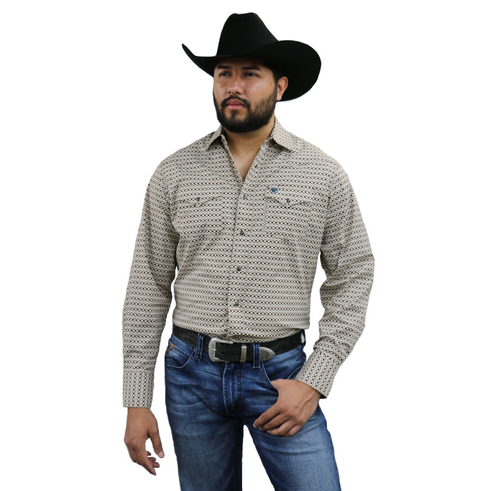 Starr Mens Snap Long Sleeve Shirt - SWPTSLS-328