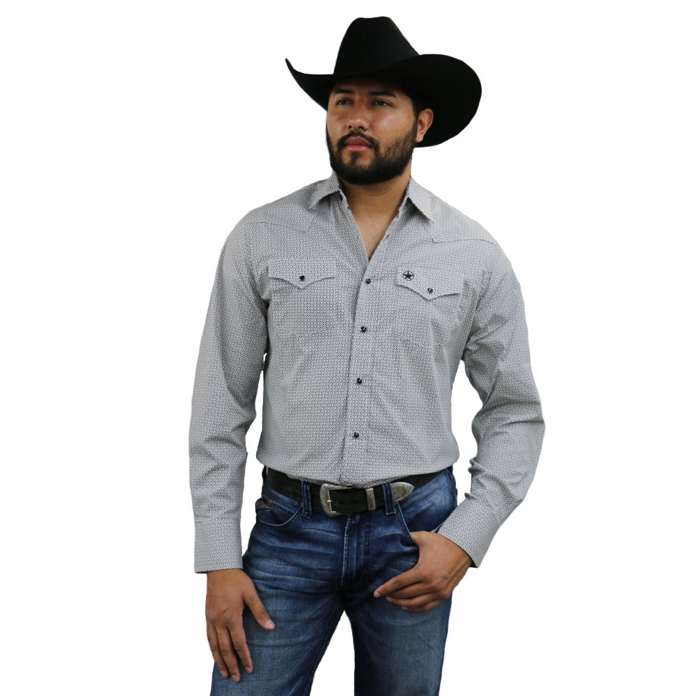 Starr Mens Snap Long Sleeve Shirt - SWPTSLS-334