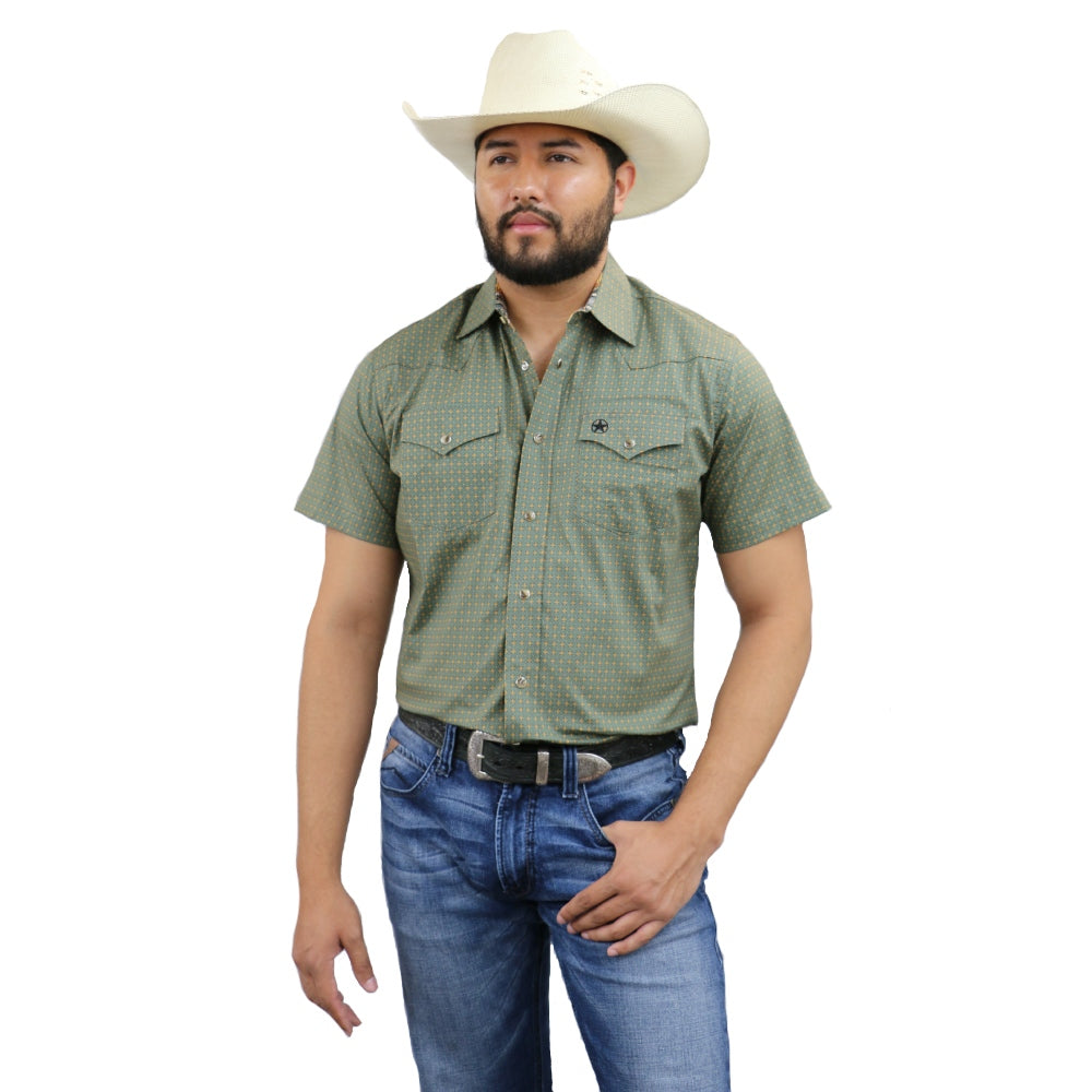 Starr Mens Snap Short Sleeve Shirt - SWPTSSS-326