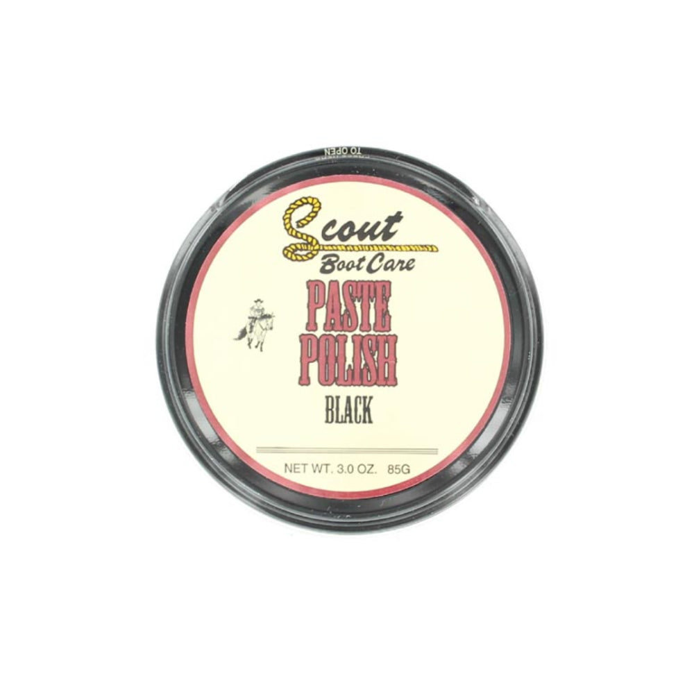 Scout Boot Care Black Paste Polish - 0351001