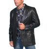 Scully Mens Black Leather Blazer