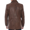 Scully Mens Chocolate Leather Blazer - 501-427