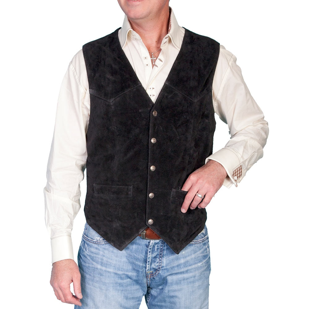 Scully Mens Lambskin Snap Vest 