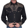 Scully Mens Long Sleeve Embroidered Scroll Shirt - P-852