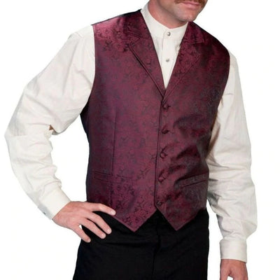 Scully Mens Paisley Vest - RW093