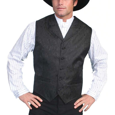 Scully Mens Paisley Vest - RW093