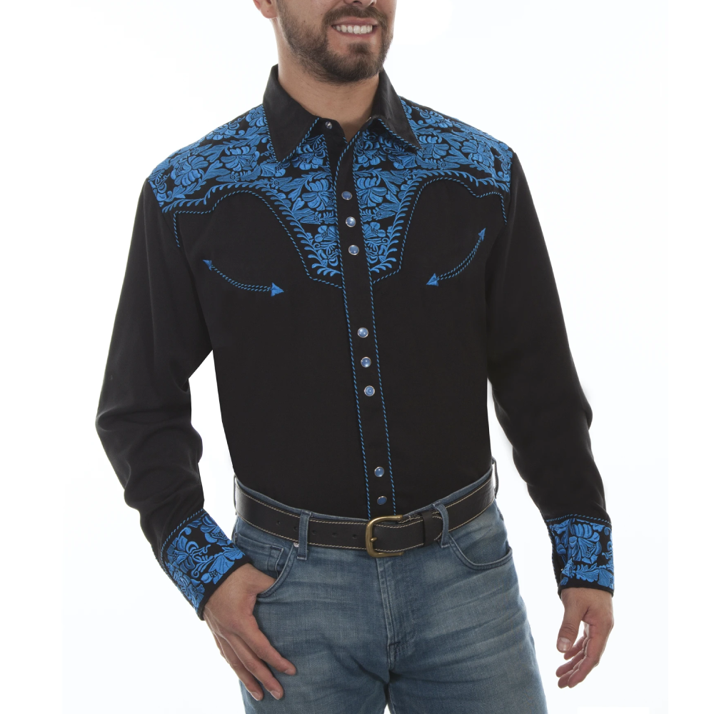 Scully Mens Snap Front Shirt - P-634
