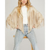 She+Sky Womens Fringe Jacket 