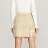 She+Sky Womens Fringe Mini Skirt