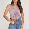 She+Sky Womens Ruched Cami Blouse - SS8888