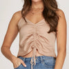 She+Sky Womens Ruched Cami Blouse - SS8888
