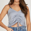 She+Sky Womens Ruched Cami Blouse - SS8888