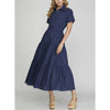 She+Sky Womens Tiered Woven Maxi Dress