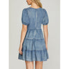 She+Sky Womens Puff Sleeve Dress