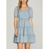 She+Sky Womens Puff Sleeve Dress