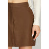 She+Sky Womens Faux Leather Skirt