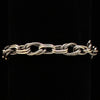 Silver Strike Mens Antique Finish Rope Link Bracelet - D4710536